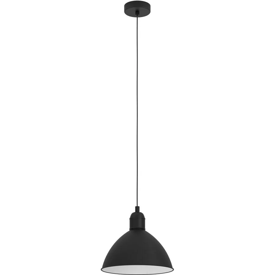 Eglo Pendellampe Priddy Schwarz/Weiss Stahl 110 cm