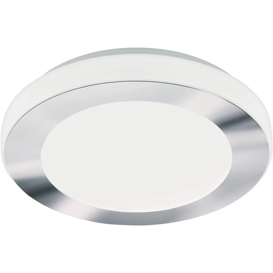 Eglo Deckenlampe LED Carpi Weiss/Grau Stahl 7.5 cm - Farbe: weiss/chrom - LED - Lichtfarbe: Warmweiss - LED Energiesparlampen
