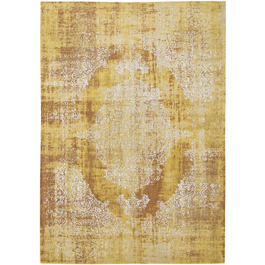 Teppich Kirman Gelb, Braun, Weiss Anderes Muster Polyester 80 x 150 cm