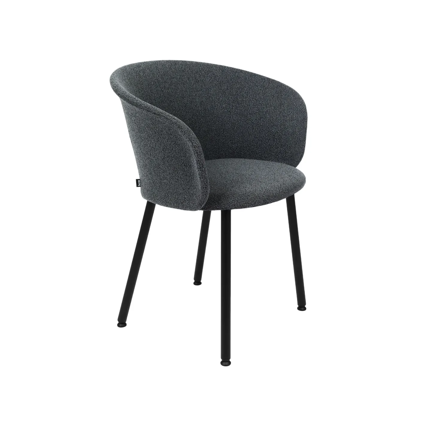 HEM - Kendo Chair - Graphite - Matstolar - LucidiPevere - Grå - Metall/Trä/Skum/Plast/Ull