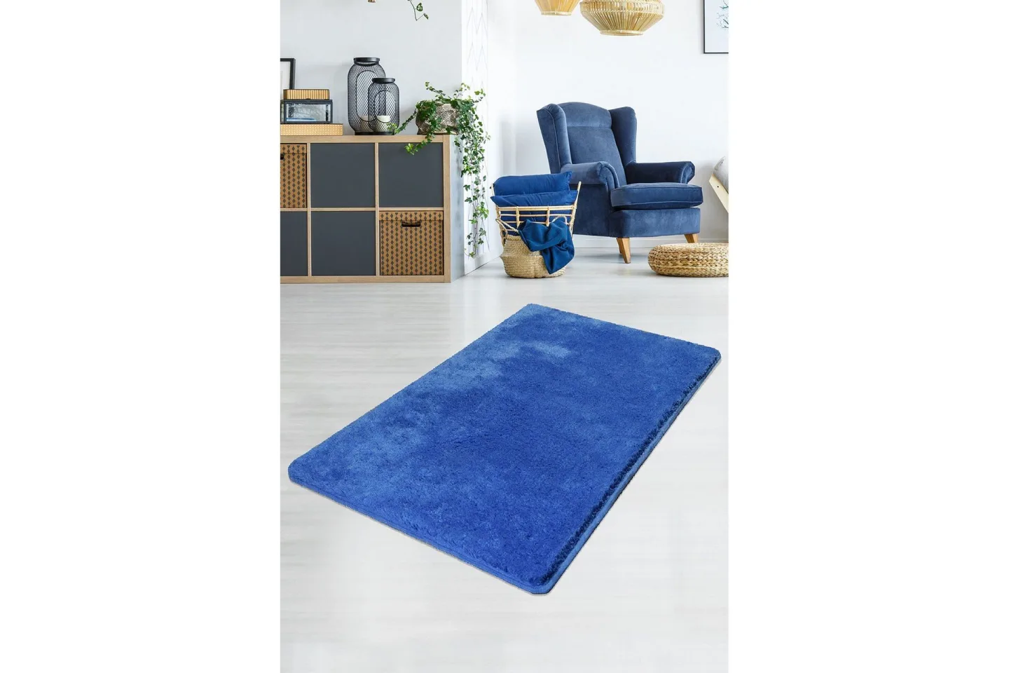 Vigentino Matta 80x140 cm - Blå/Akryl