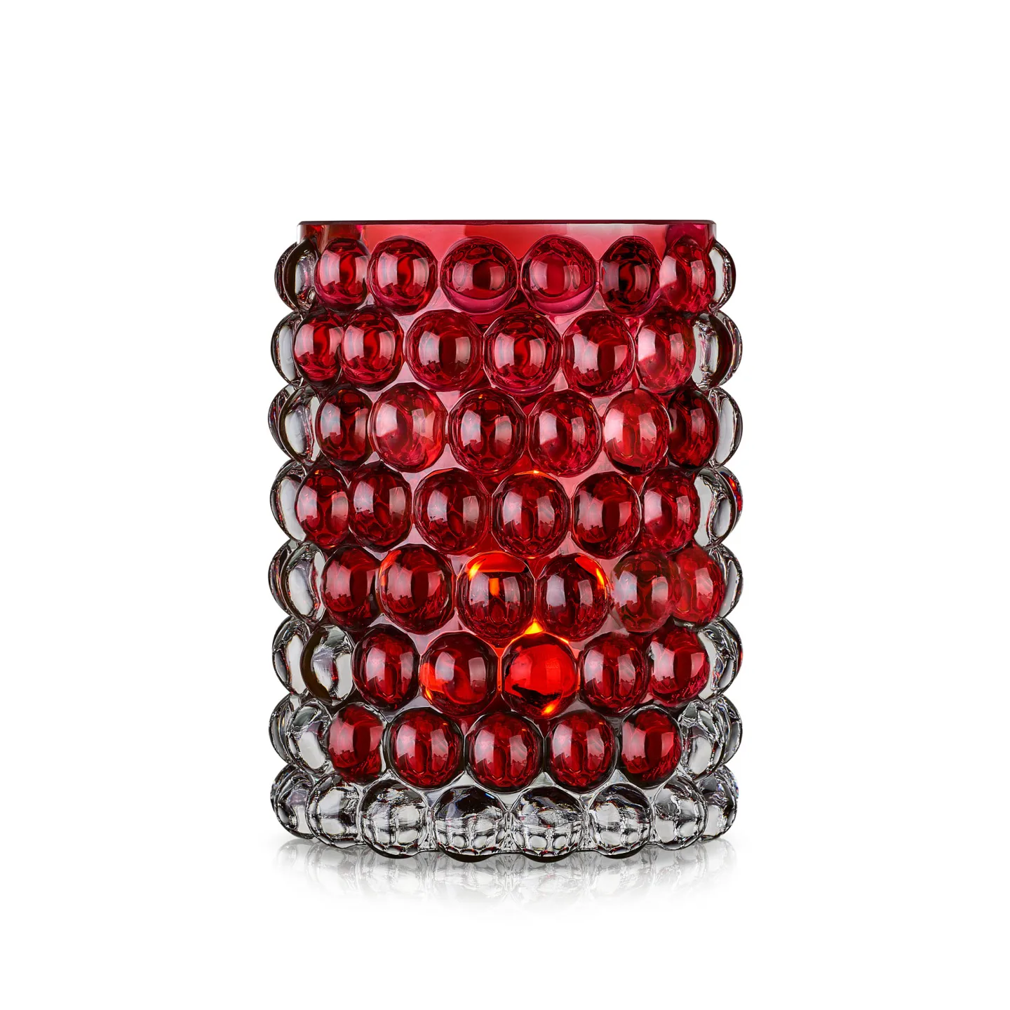 Skogsberg & Smart - Hurricane Boule ljuslykta 18 cm röd - Ljuslyktor - Röd - Glas