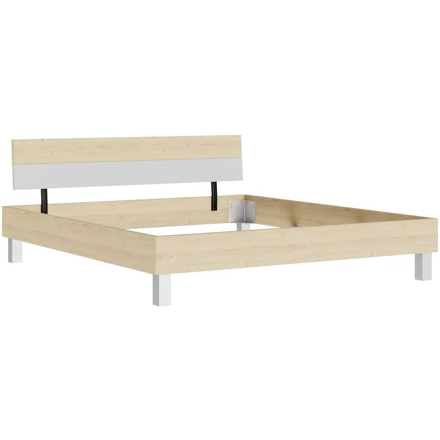 Bett Window eiche Holzwerkstoff 180 x 200 cm - Möbel Konfigurator: Traummöbel individuell zusammenstellen