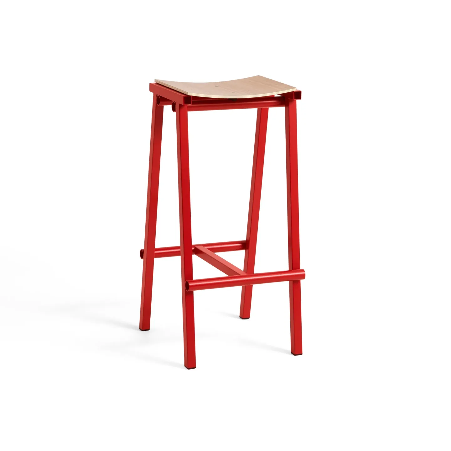 HAY Taburete 8 high barstol 75 cm Signal red (röd)