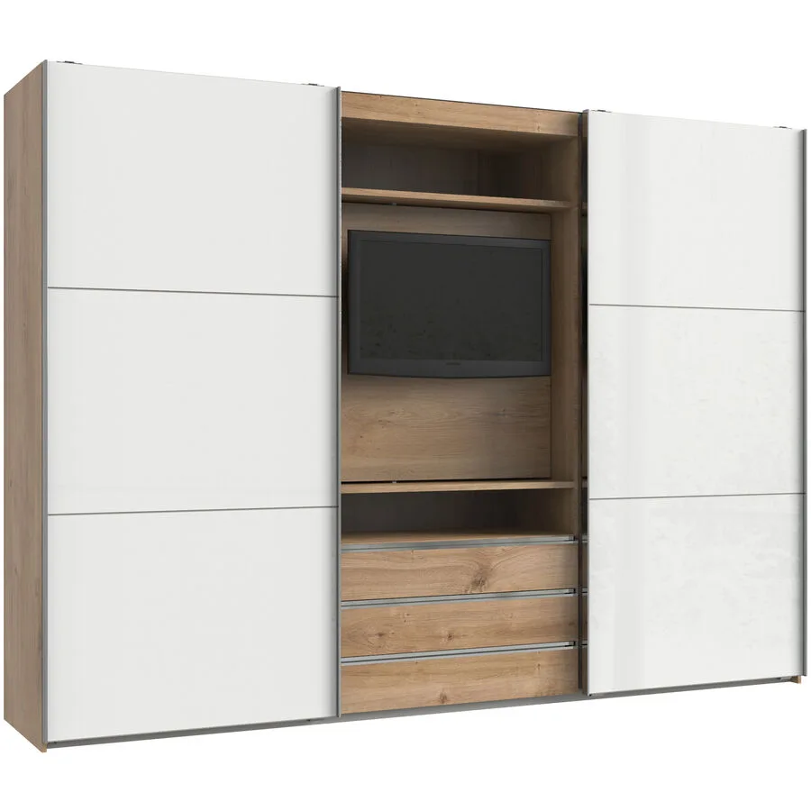 Kleiderschrank Macias Plankeneiche Holzwerkstoff B 300 cm