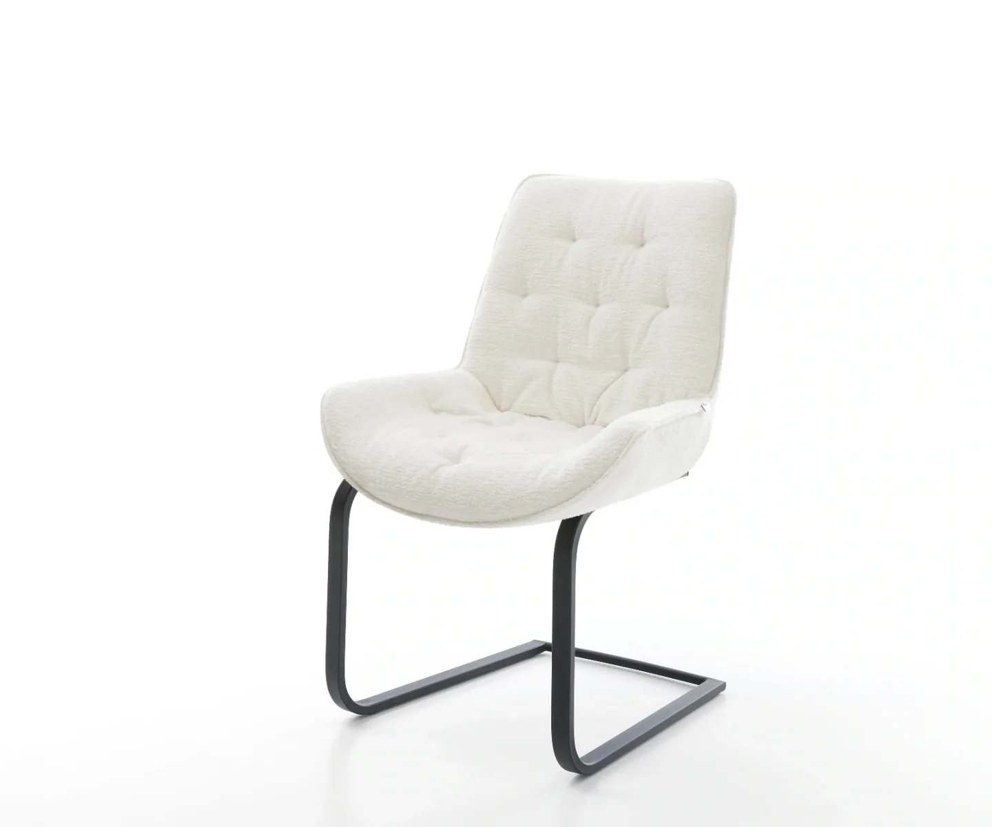 Freischwinger Taimi-Flex Bouclé Soft Beige Freischwinger flach Schwarz