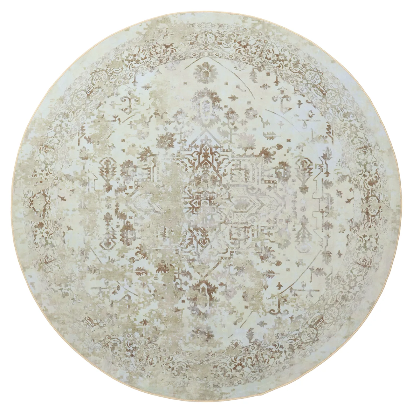 Rundt teppe - Mateur (beige) (Størrelse: Ø 340 cm)