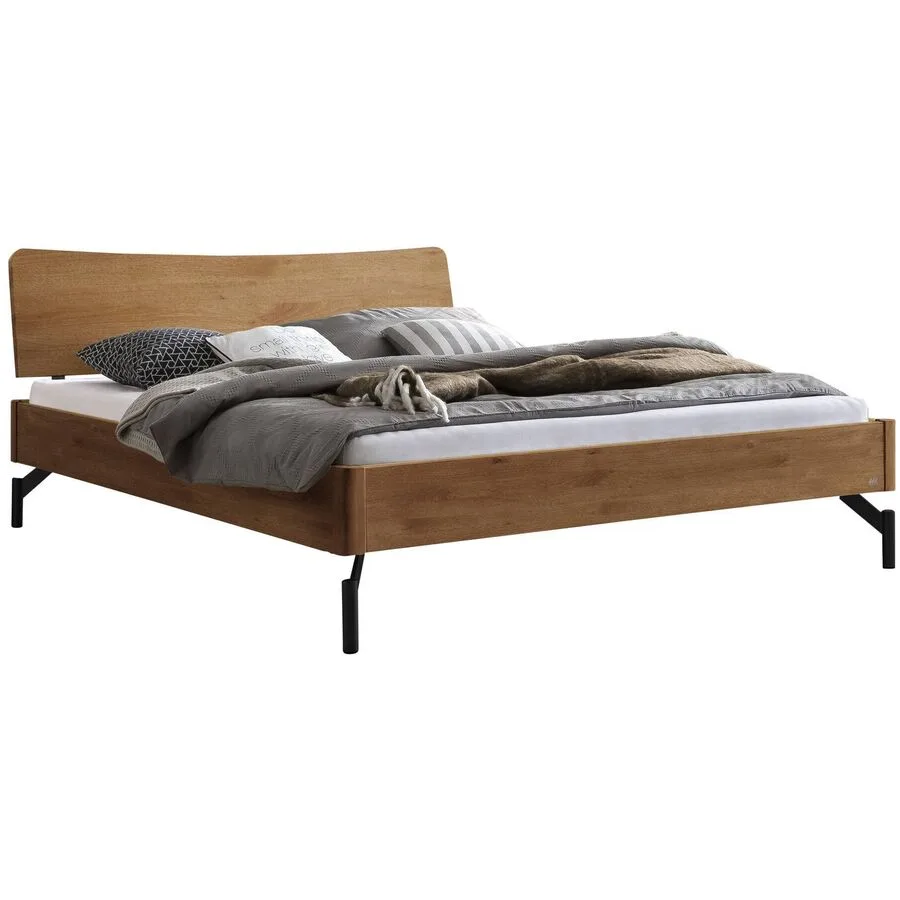 Hasena Bett Castello Natur Wildeiche Massivholz 140 x 200 cm