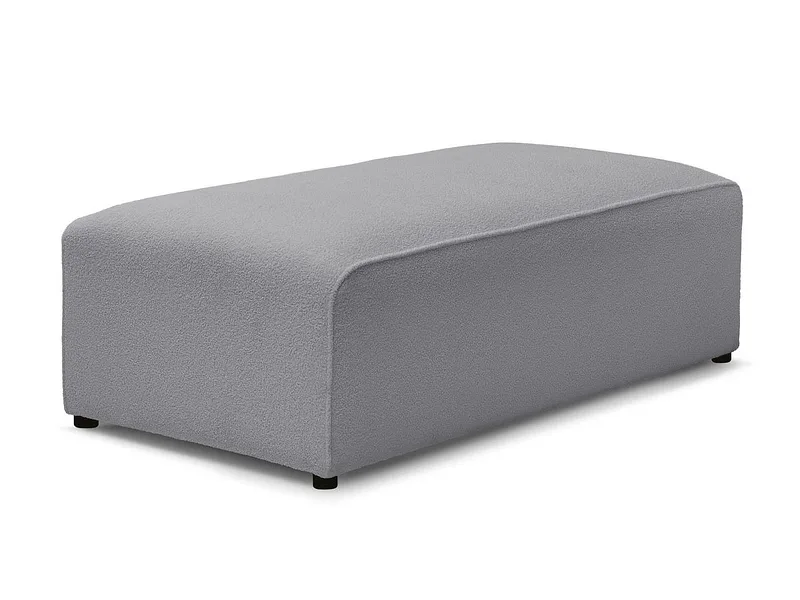 Hocker BOBOCHIC MEGEVE 70x140x45cm boucle-stoff hellgrau