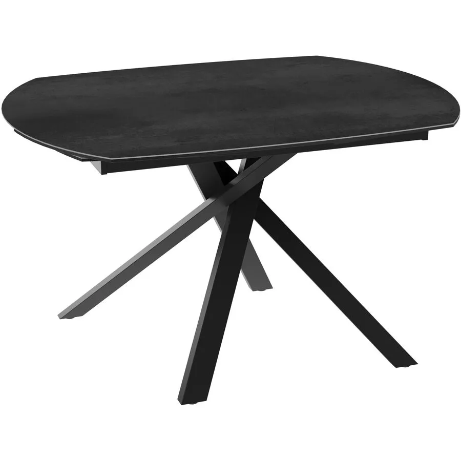 Tisch Taigo titan Keramik/Edelstahl B 90 T 120 cm