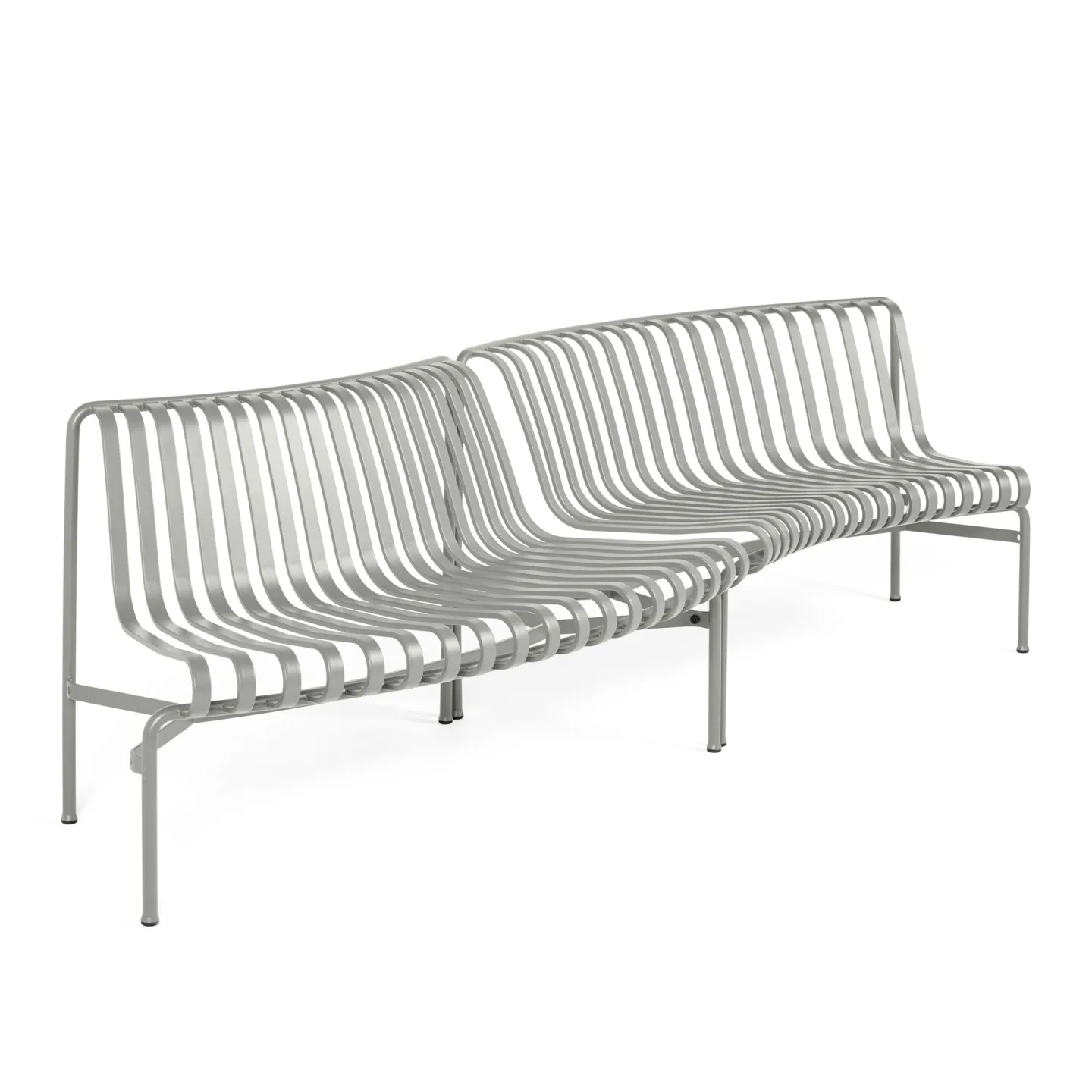 HAY - Palissade Park Dining Bench - Sky grey In/Out - Trädgårdsbänkar - Ronan & Erwan Bouroullec - Grå