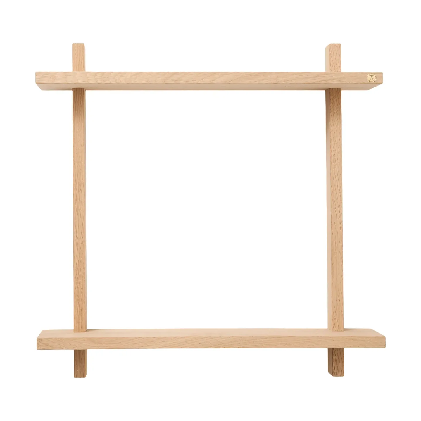 Andersen Furniture Treat vägghylla dubbel Oak, 50x12x50 cm