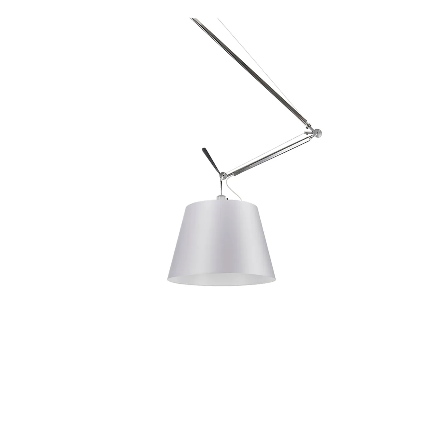 Artemide - Tolomeo Decentralized Pendellampa, Skärm i Pergamentpapper Ø 24 cm - Pendellampor - Giancarlo Fassina,Michele De Lucchi - Silver