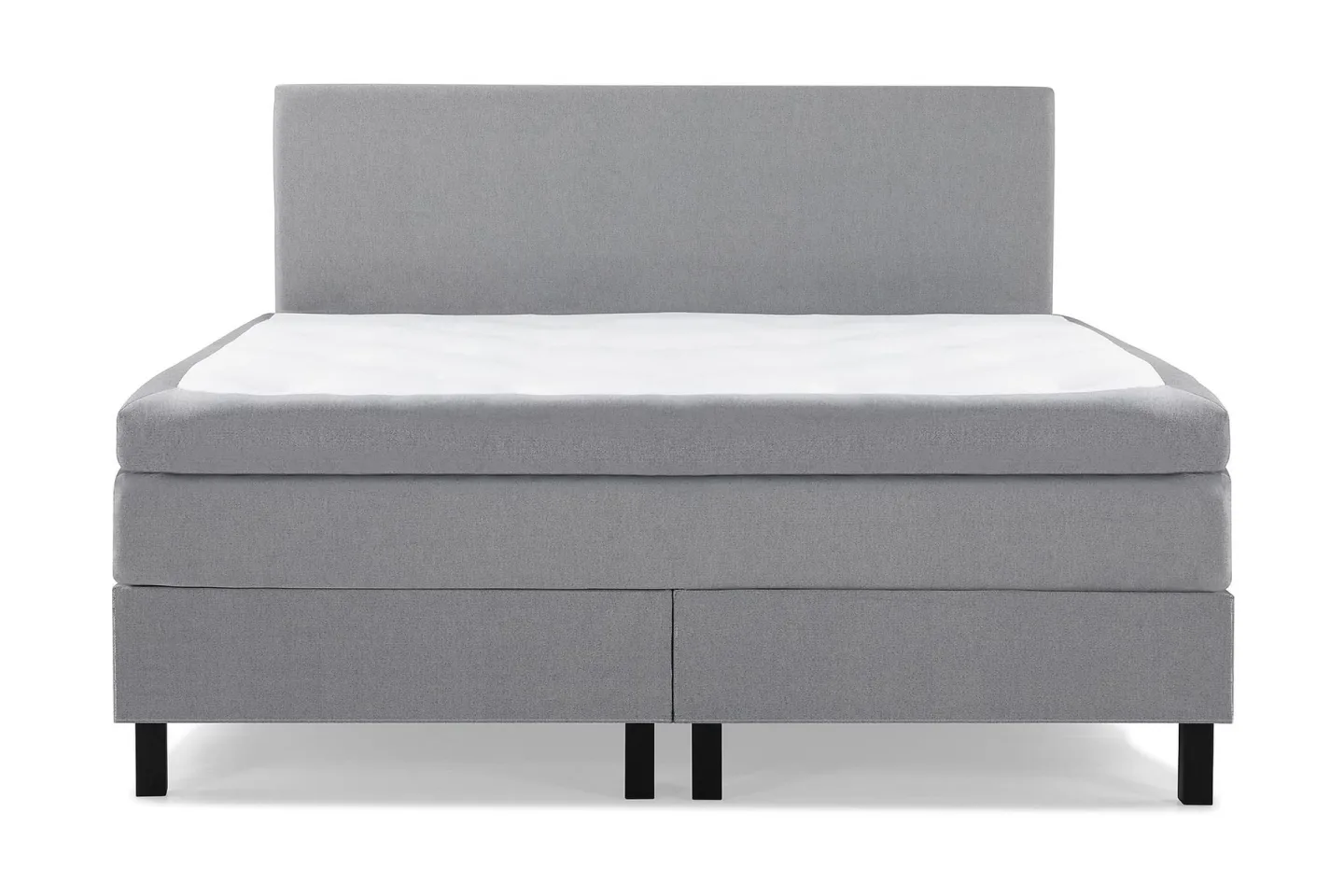 Lucky Komplett Sängpaket 180x200 Polyeter Slät Sänggavel - Mellangrå