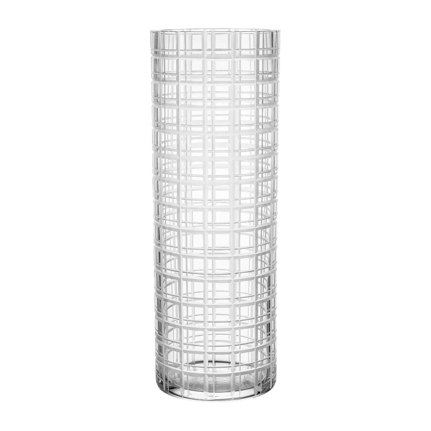 Orrefors Cut in number Vase 33cm Gittermuster