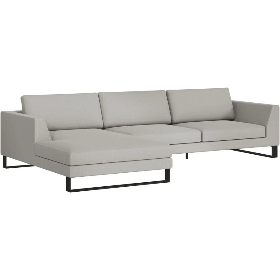 Ecksofa Domino Beige Stoff 310 cm 181 cm - Möbel Konfigurator: Traummöbel individuell zusammenstellen