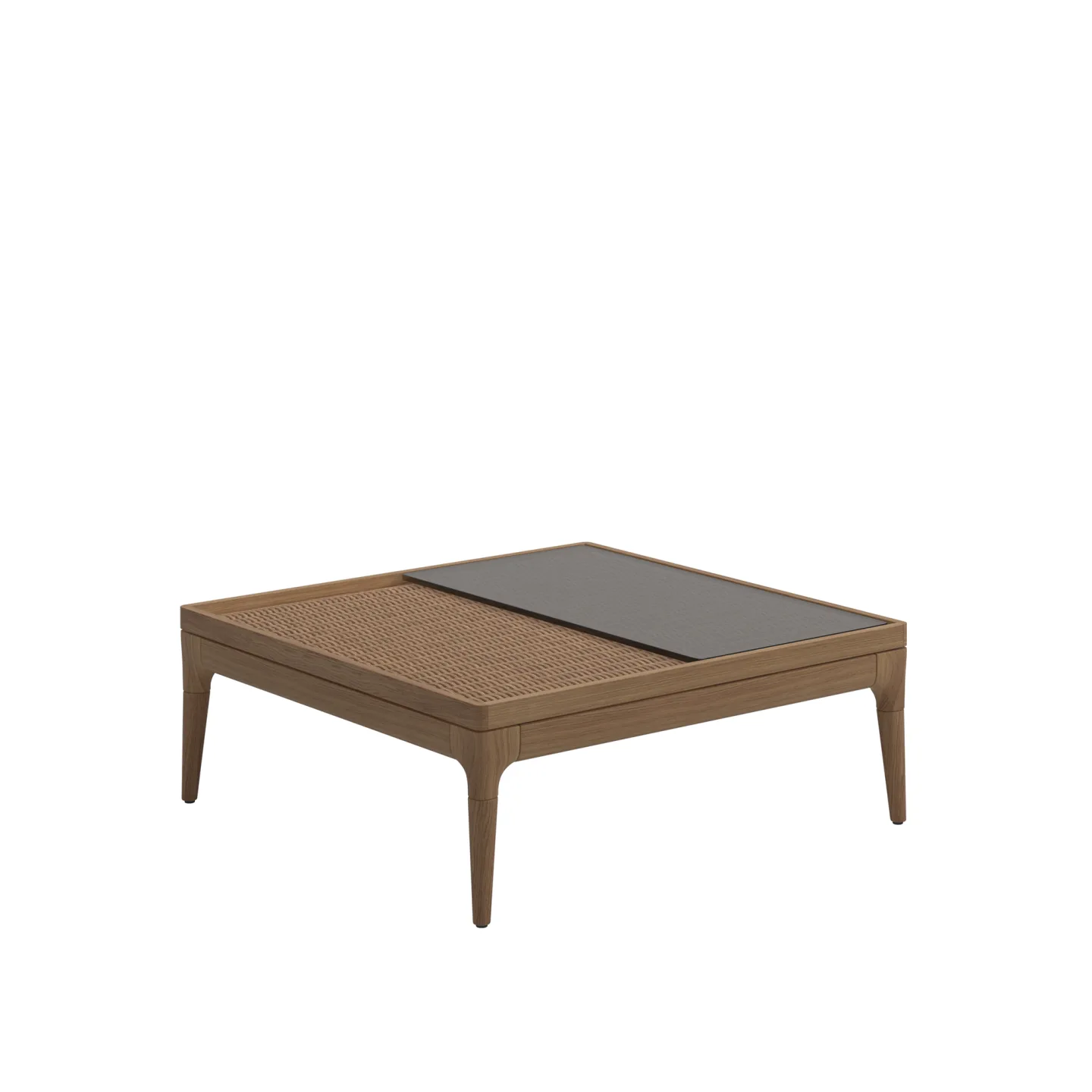 Gloster - Lima Coffee Table with Glass Table Top - Soffbord utomhus - Henrik Pedersen - Träfärgad - Trä