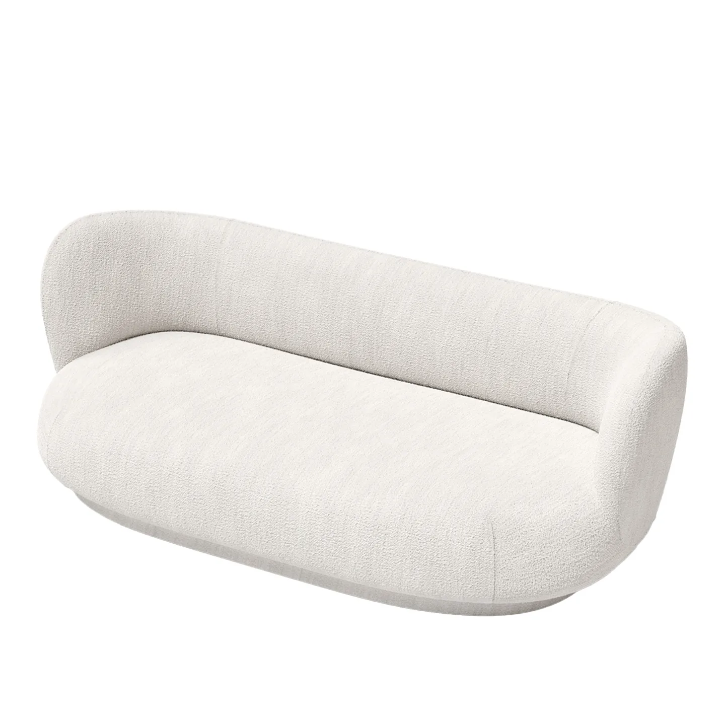 Ferm Living - Rico Lounger Sofa - Bouclé - Off-white - Soffor - Vit - Textilmaterial