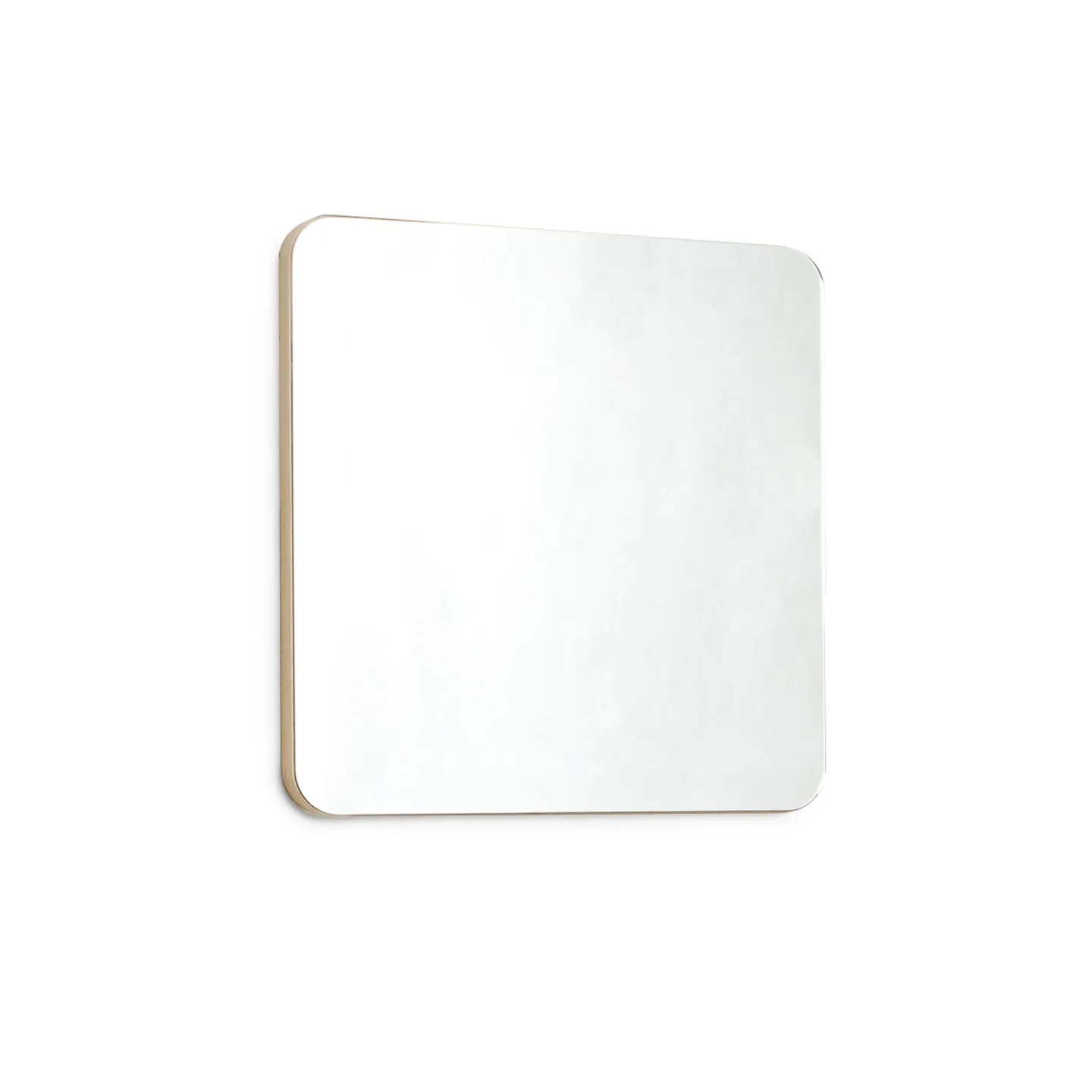 Naver Collection - AK 6 Mirror, 60 x 60 cm, Oljad Valnöt - Väggspeglar - Nissen & Gehl - Träfärgad - Glas/Trä