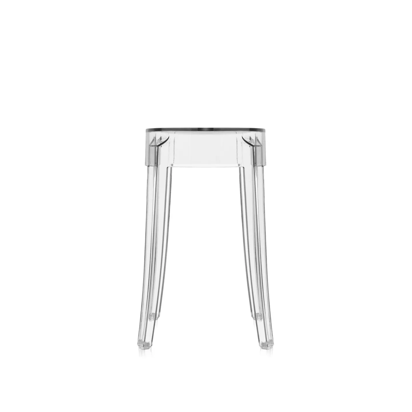 Kartell - Charles Ghost Stool 4897 - Crystal - Pallar - Philippe Starck - Transparent - Plast