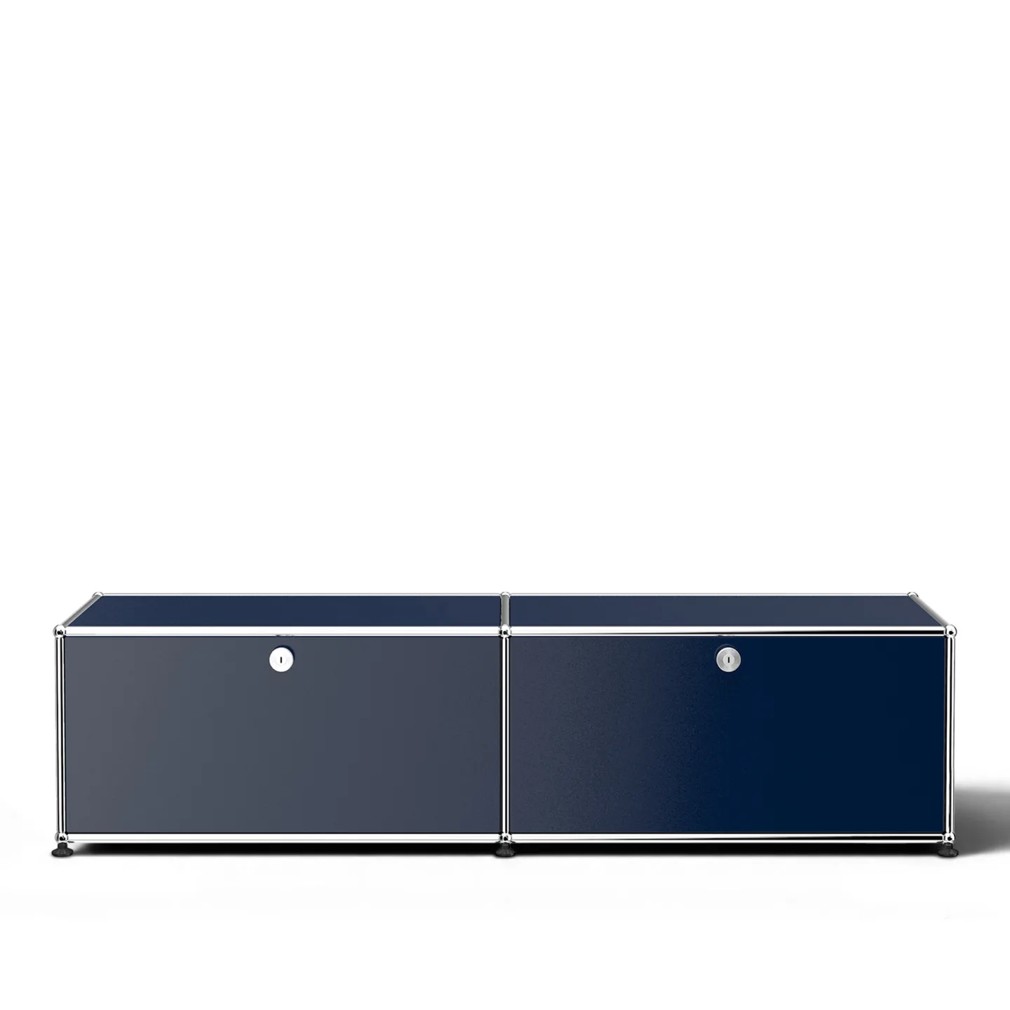 USM - USM Haller 3 Media Unit Steel Blue - TV-bänkar - Fritz Haller & Paul Schärer - Blå - Metall