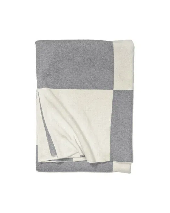 Square plaid grå