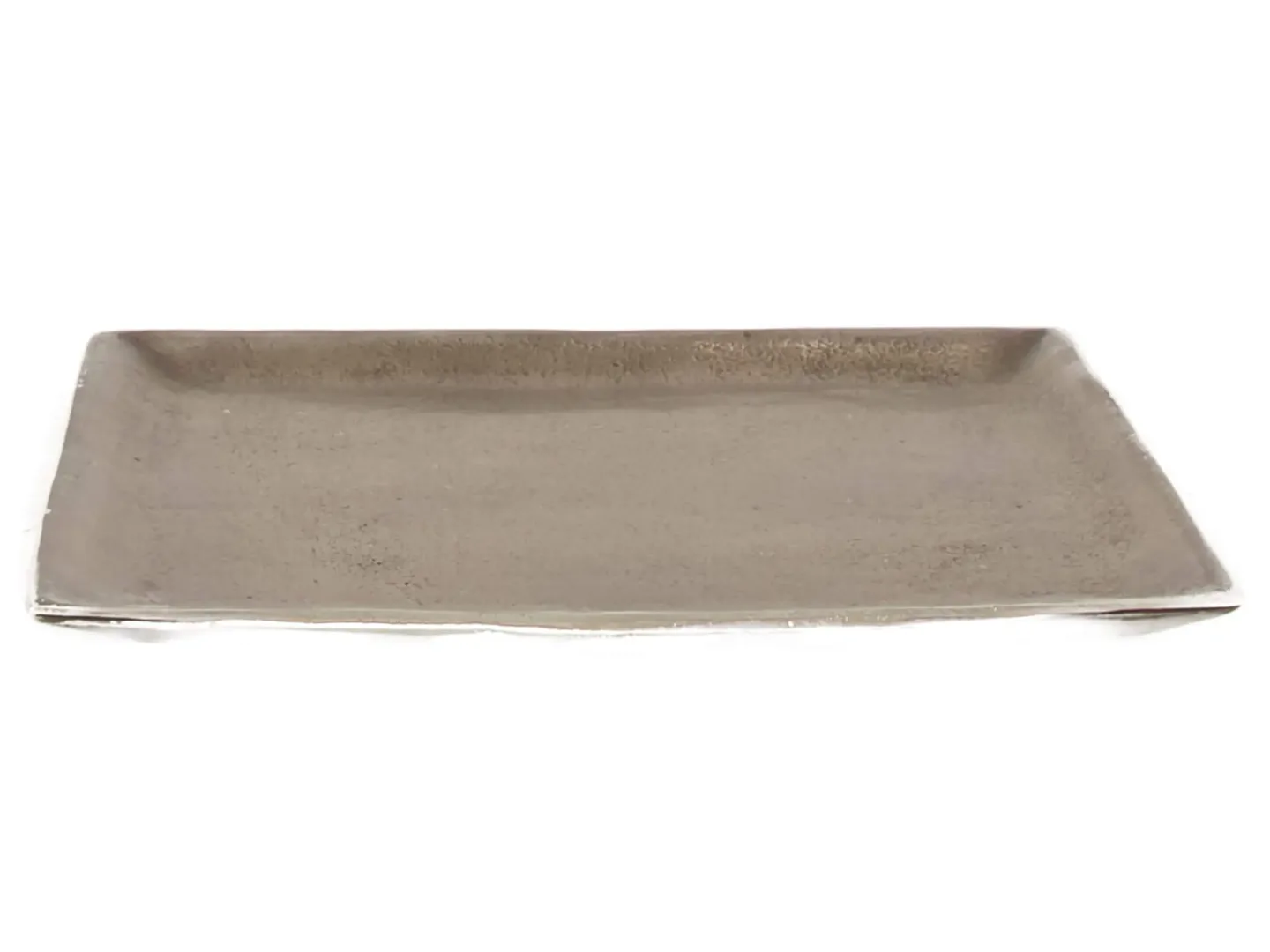 Decofinder Teller Aluminium Schwarz Silber D: 19 cm | Schubiger Möbel