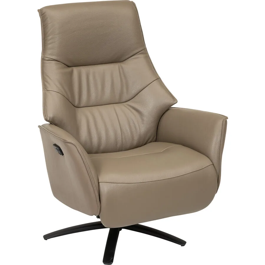 Relaxsessel Zohra Muskat Echtleder T 86 B 82 H 113 cm