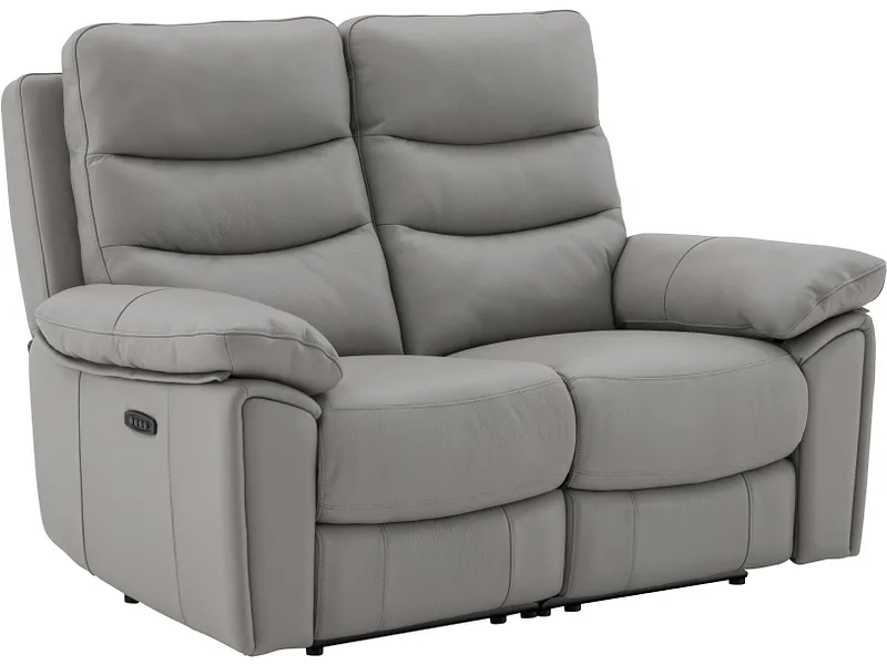 2er Sofa ROMA Echtleder taupe