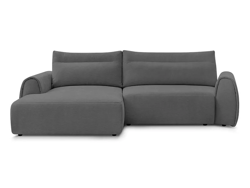 Ecksofa BOBOCHIC ADEN Stoff dunkelgrau