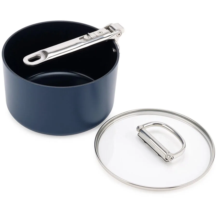Stielkasserolle Joseph Joseph Silber Edelstahl/Glas/Keramik/Metall 19.8 cm 17.2 cm 19 cm - Material: Diverse