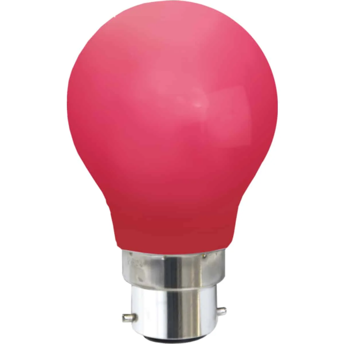 Normallampa LED A55 Plast Röd B22
