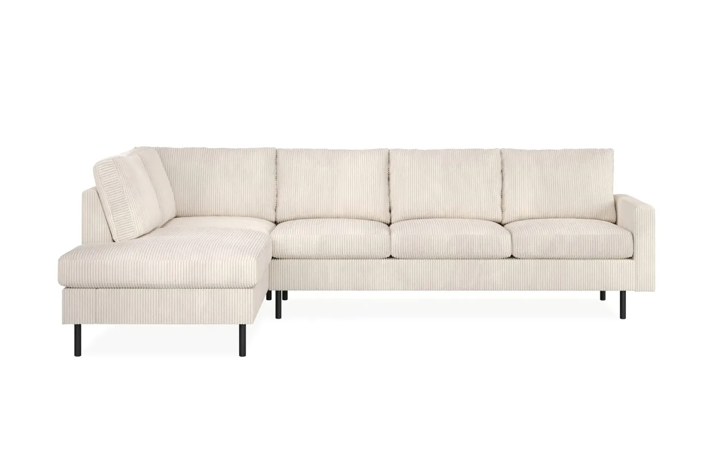 Peppe 4-sits Vänstervänd L-formad Schäslongsoffa i Manchester - Beige