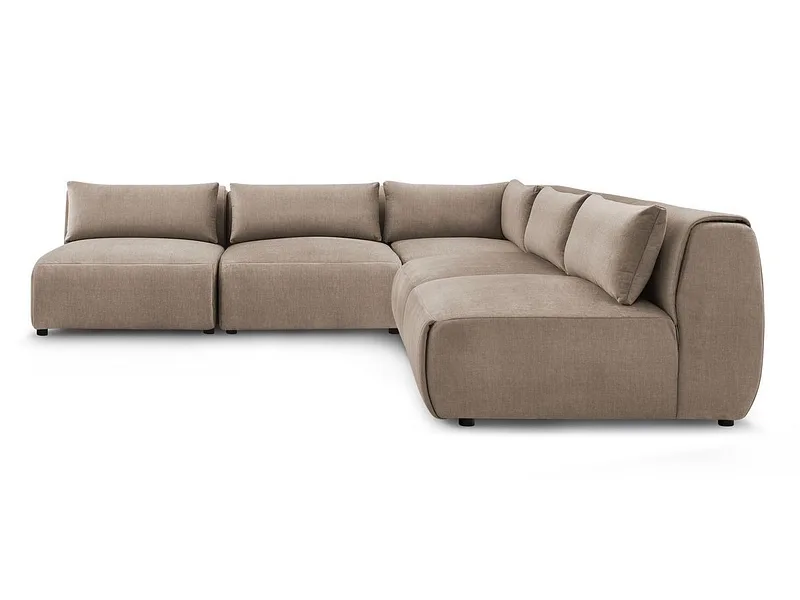 Ecksofa BOBOCHIC JEANNE Samt taupe