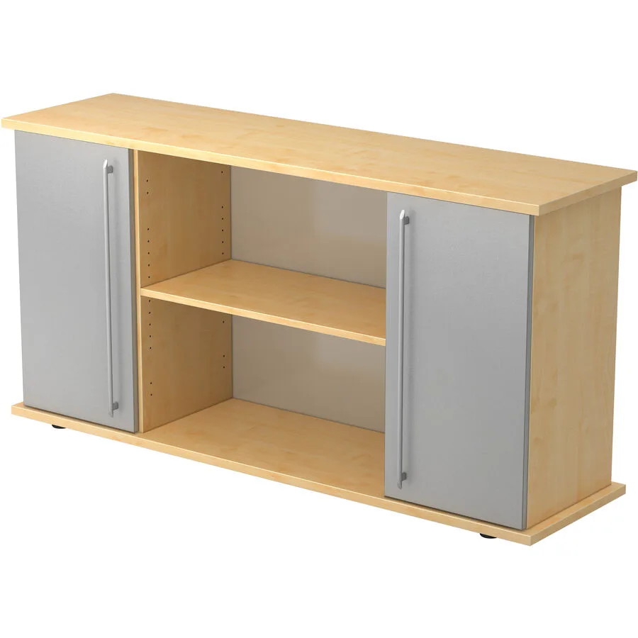 Sideboard Office Silber, Ahorn Holzwerkstoff B 166.1 H 84 cm