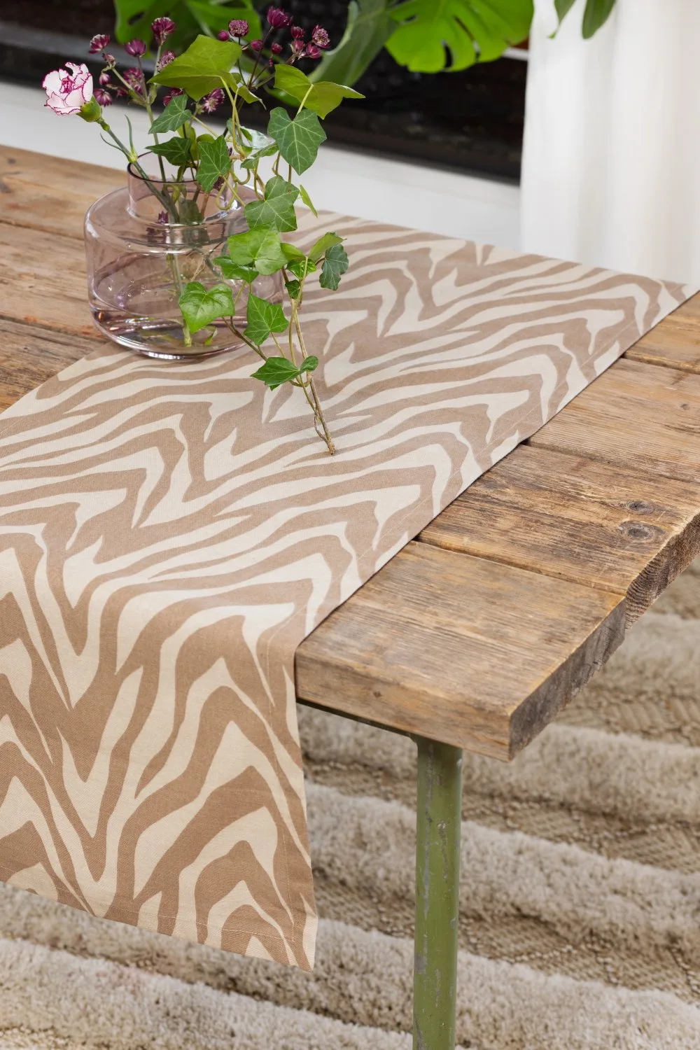 Løpere - Laura (mørk beige) (Størrelse: 40 x 140)