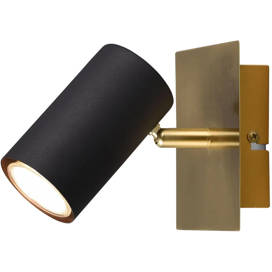 Spot Manste Gold/Schwarz Metall 12 cm 15 cm - Farbe: schwarz-gold