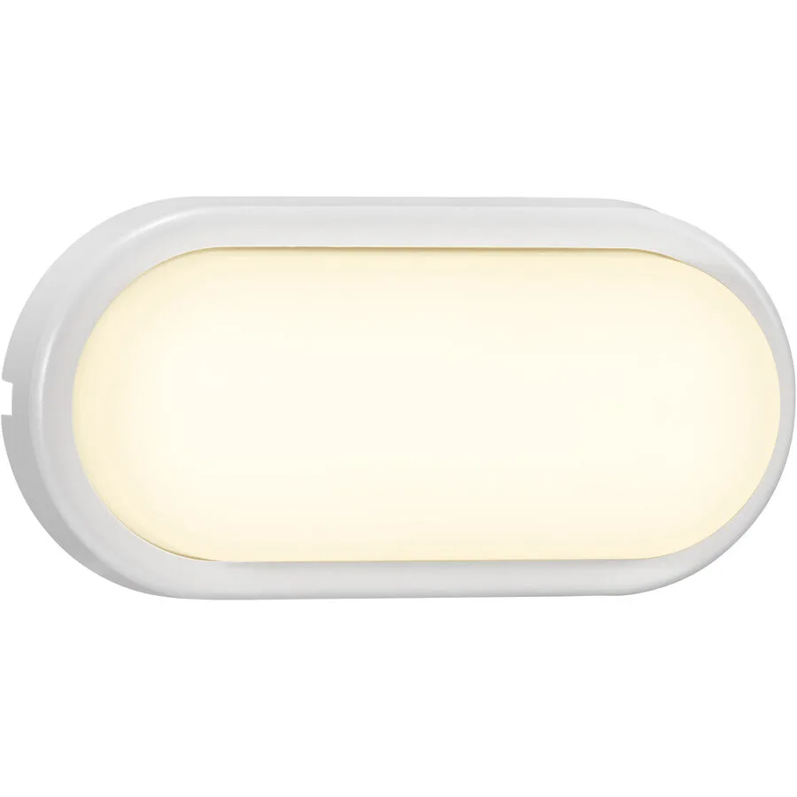 NORDLUX Wandlampe aussen Cuba Weiss Kunststoff 10 cm 20.5 cm - Material: PVC - LED - Lichtfarbe: Warmweiss - LED Energiesparlampen