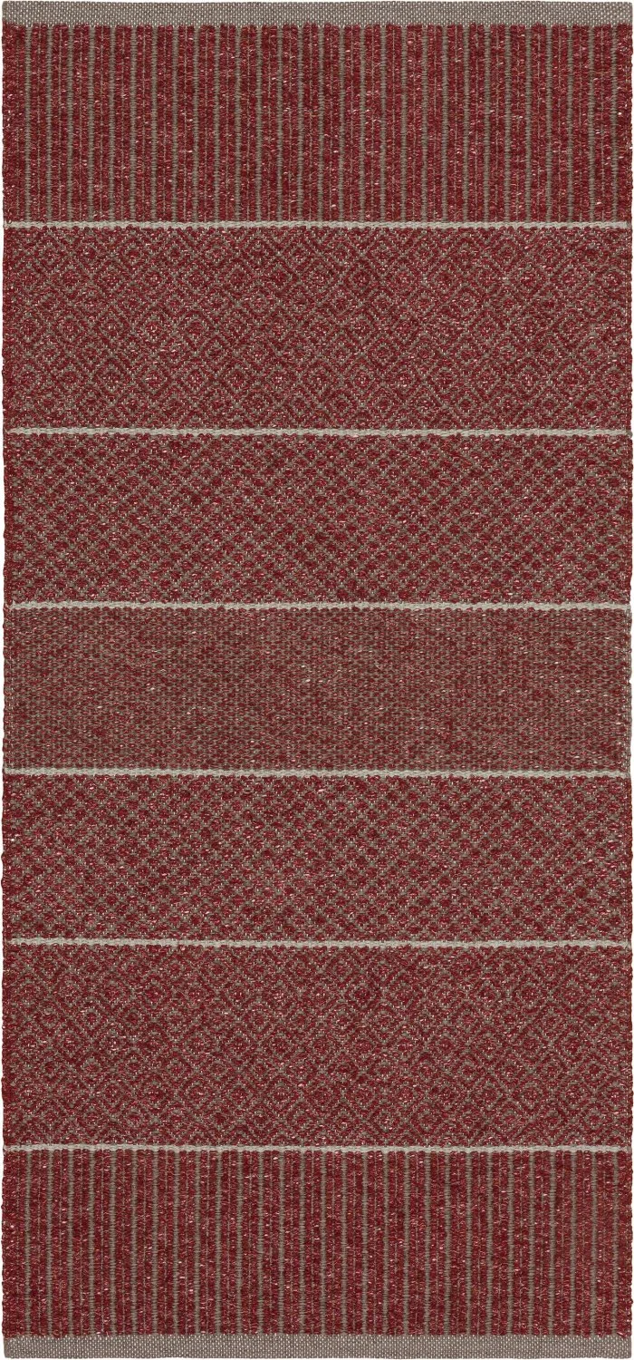 Plastmatter - Horredsmattan Alice Mix (burgunder) (Størrelse: 70 x 100 cm)