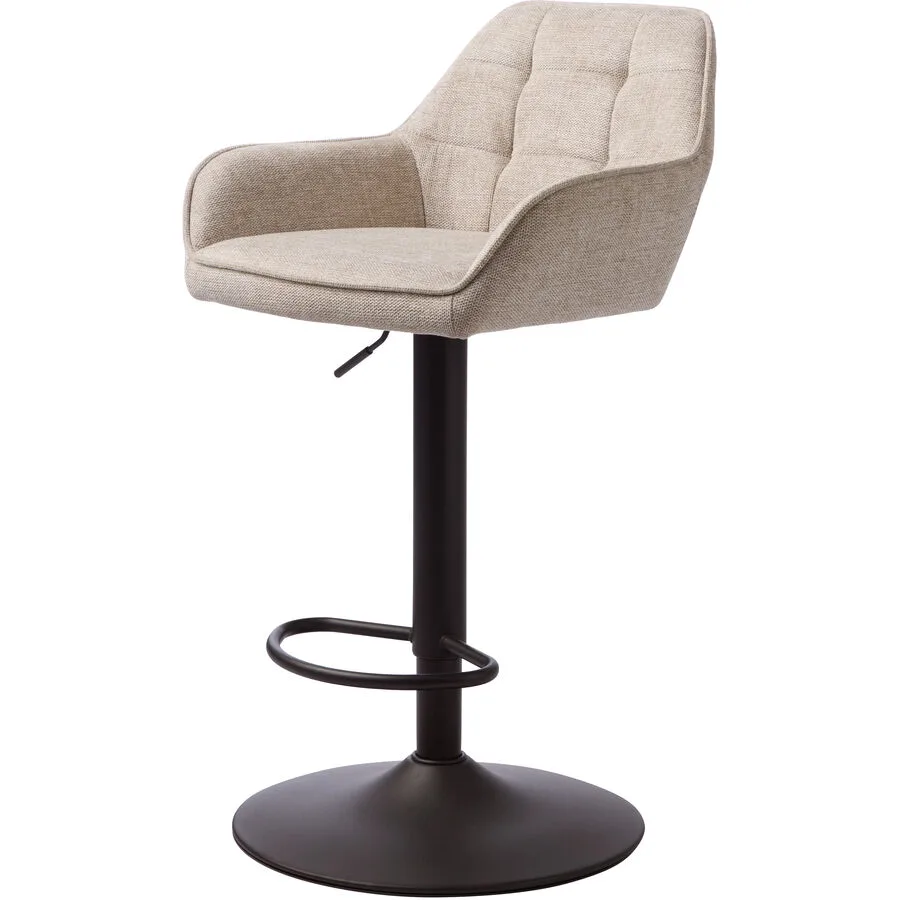 Barhocker 2er-Set Nort sand Polyester, Stahl H 50.5 cm