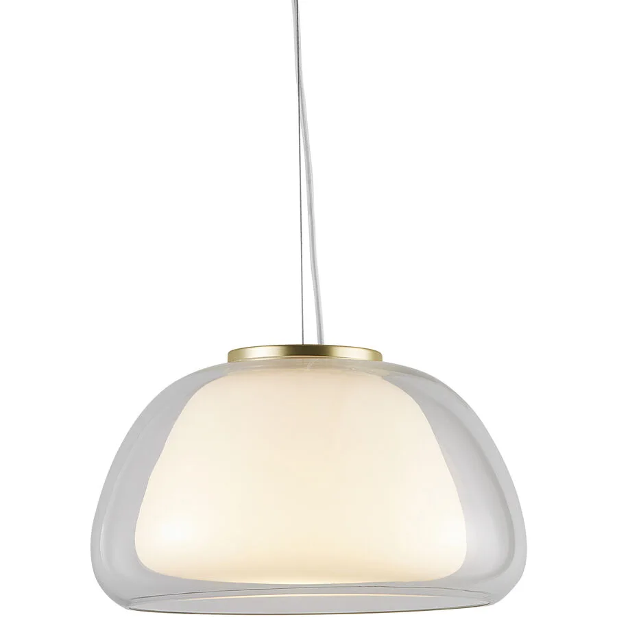NORDLUX Pendellampe Jelly Edelstahl Glas B 39 cm H 22.8 cm - Farbe: chrom
