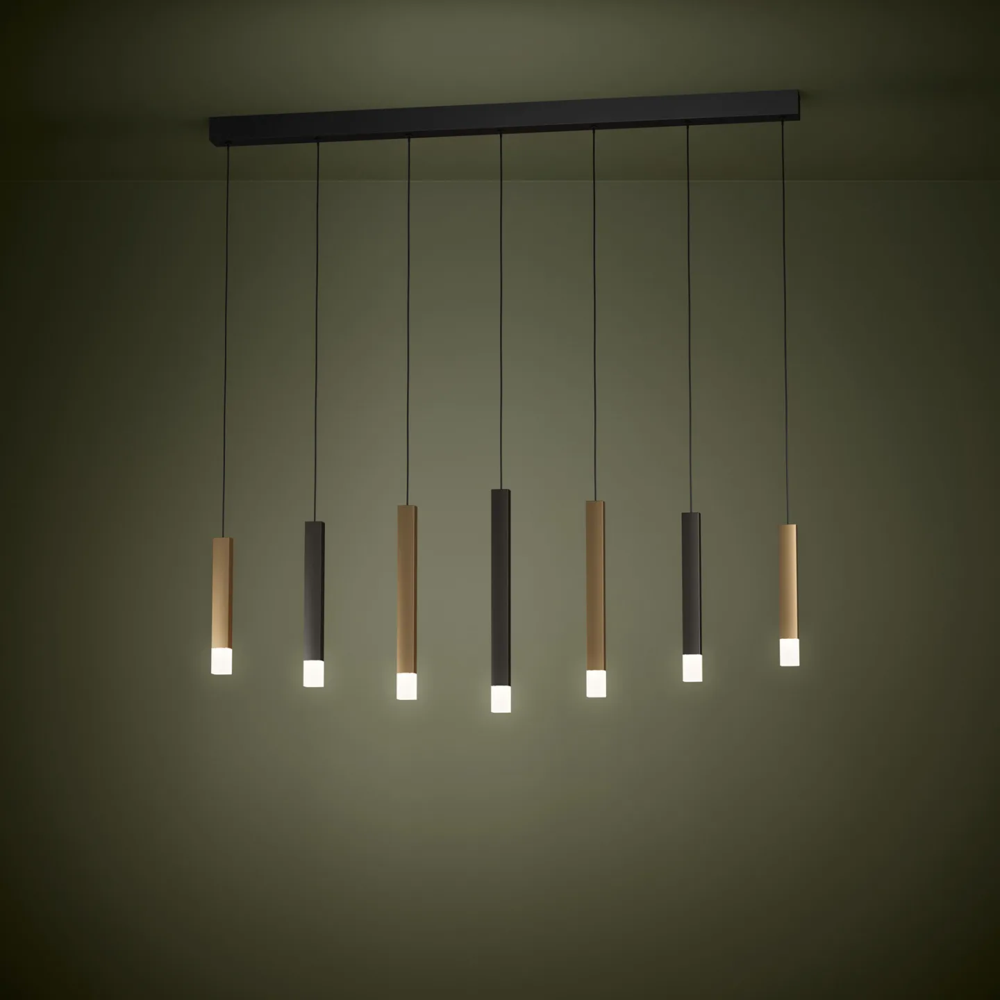 Estanterios LED-hänglampa, 7 lampor - EGLO Stars of Light - Matsal - Modern - Aluminium - Med flera ljuskällor
