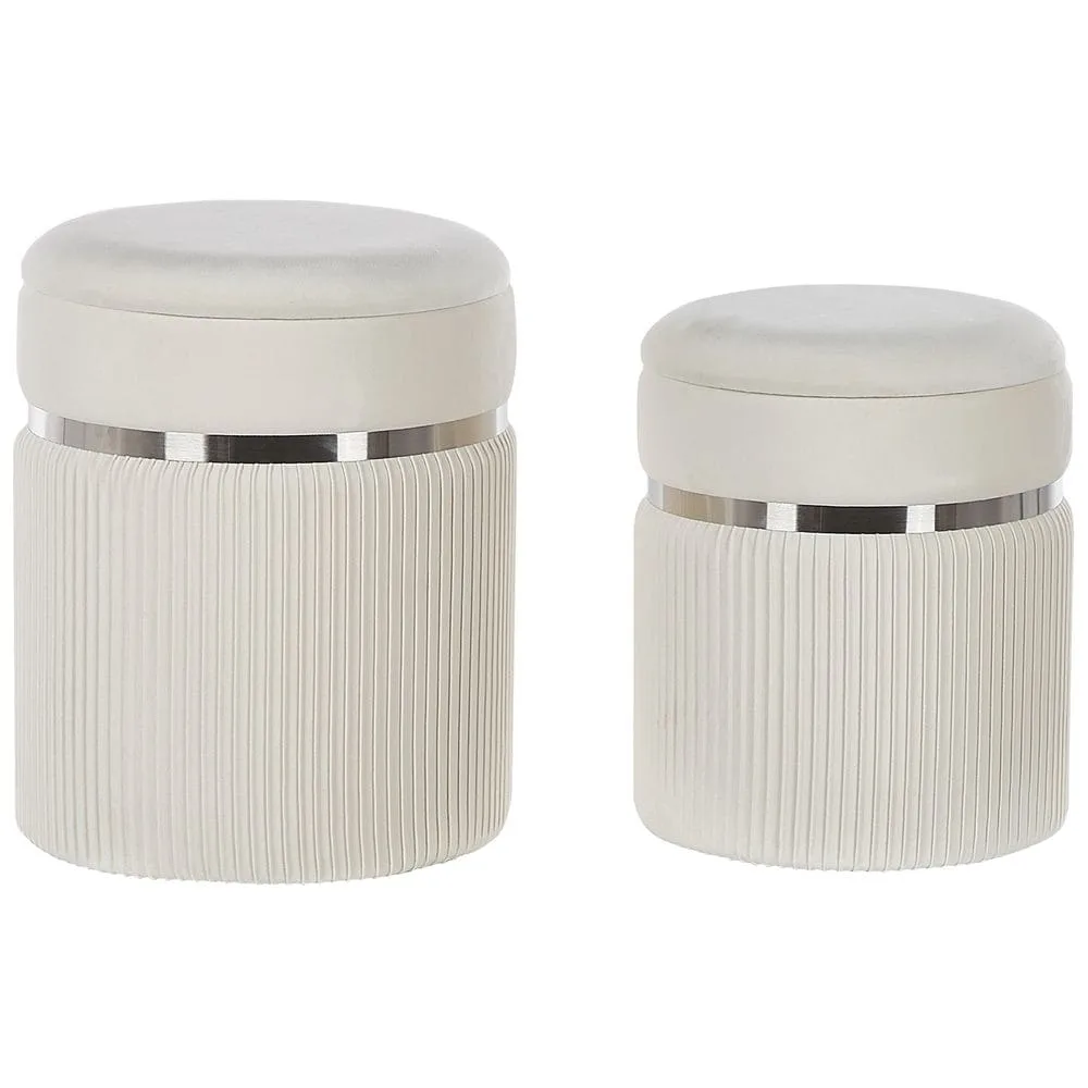 Puff Camdenton 2-pack - Vit