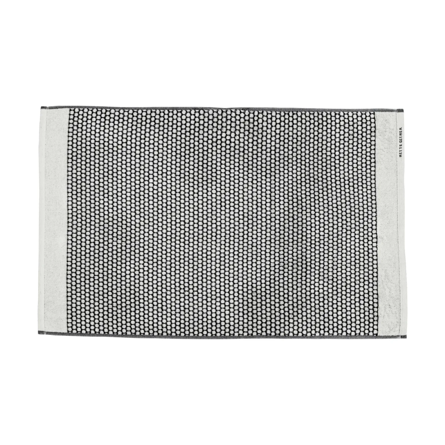 Mette Ditmer Grid badrumsmatta 50x80 cm Svart-off white