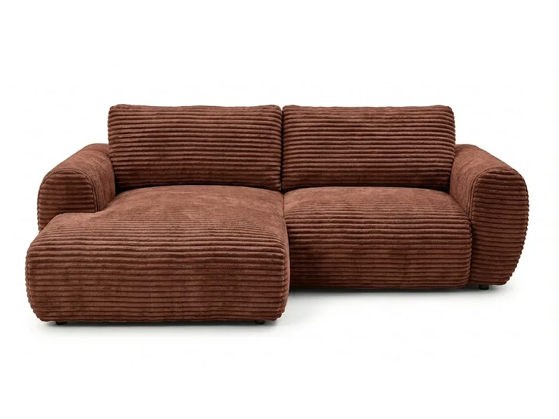 Ecksofa BOBOCHIC LUCIEN Cord-Stoff orange