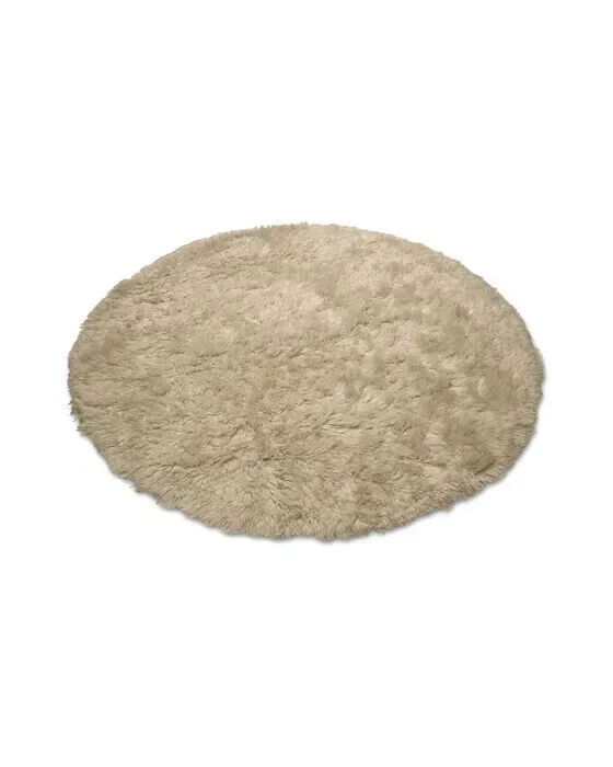 Cloudy matta rundt beige