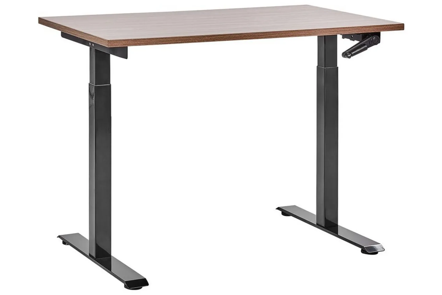 Bina Skrivbord 72x120 cm - Mörkt trä/Svart