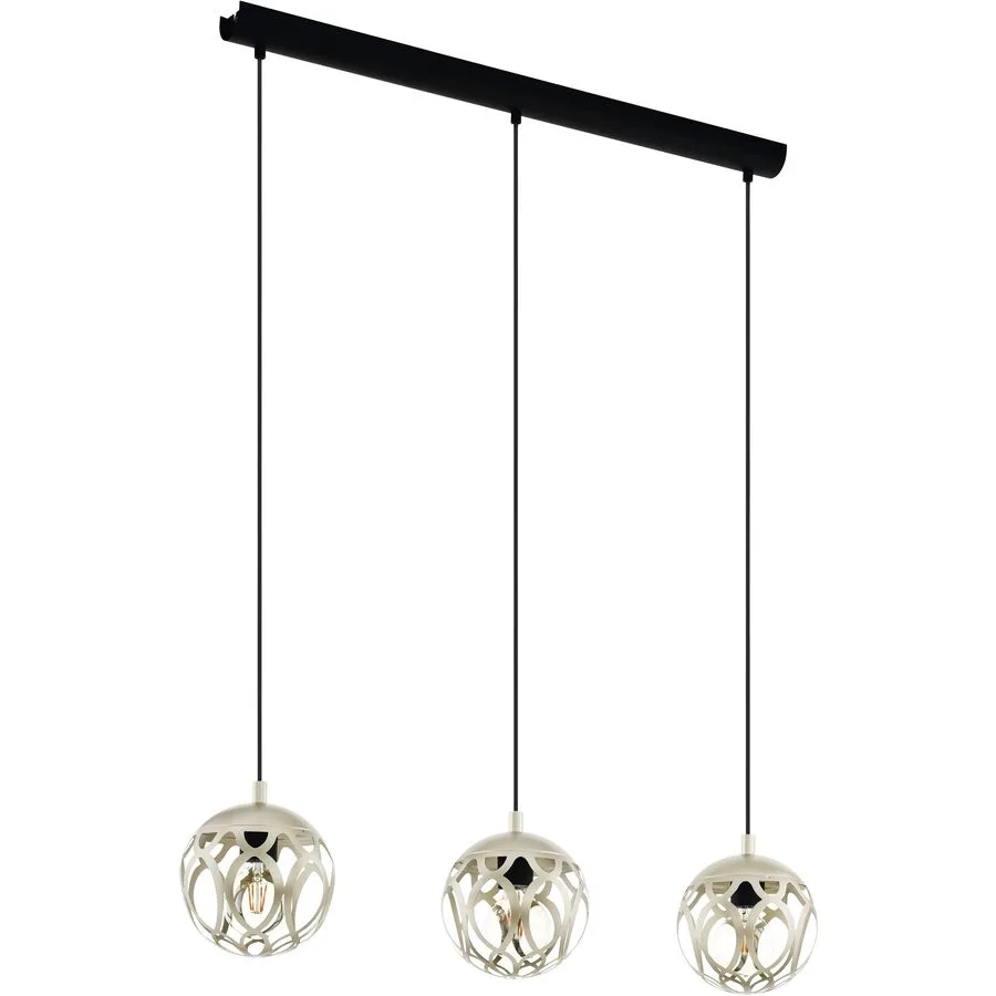 Eglo Pendellampe Mirtazza Schwarz Stahl 18 cm 110 cm