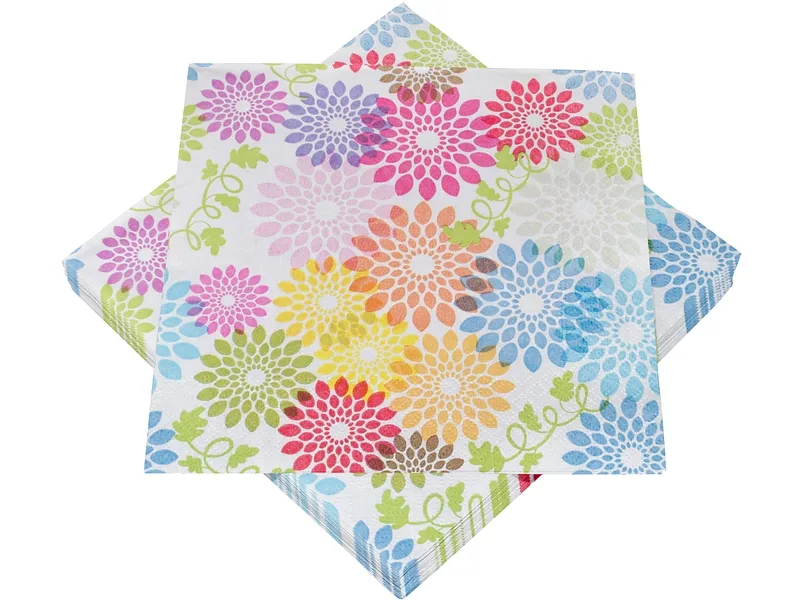Set 20 Servietten SWAN Papier blau