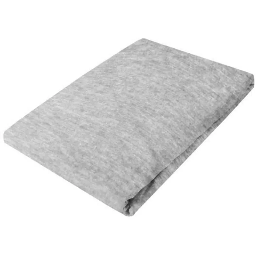 Living Home Fixleintuch Melange grey Baumwolle 100 x 200 cm